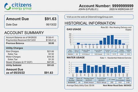 Billing, Payment, & Assistance Programs | Citizens Energy Group